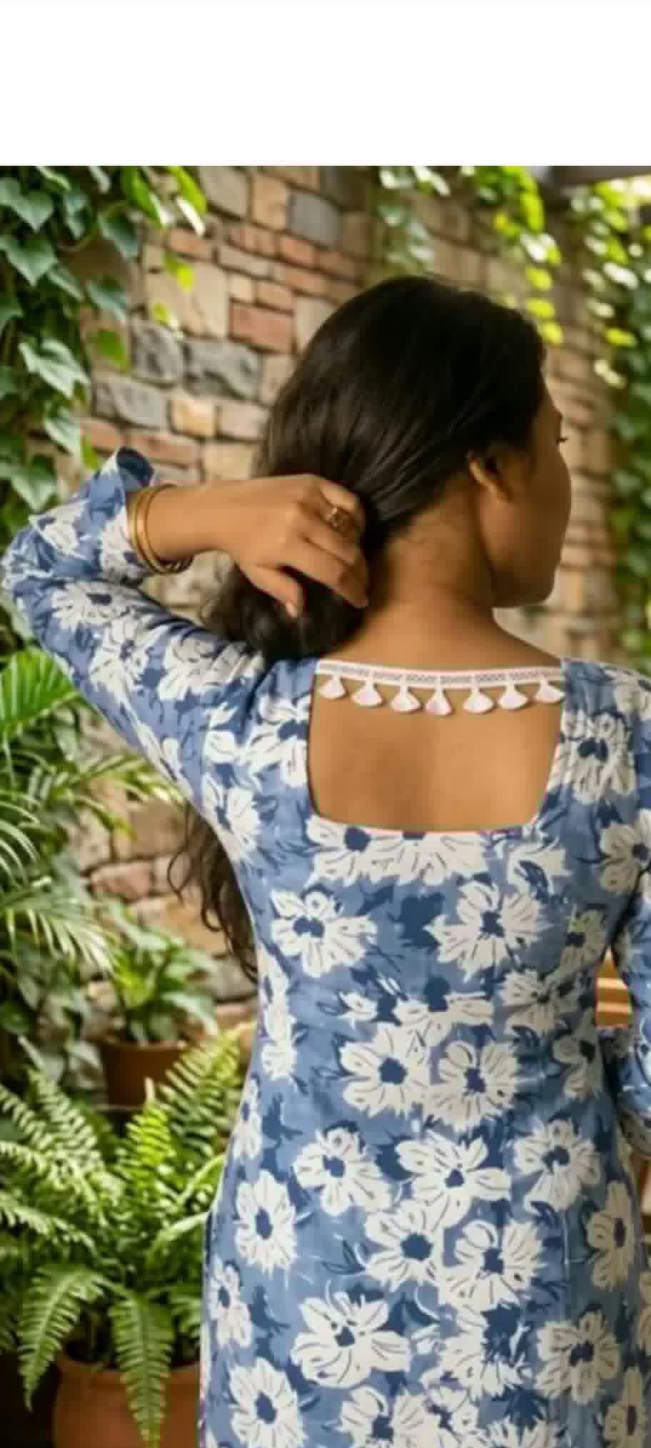 women floral printed short kurit