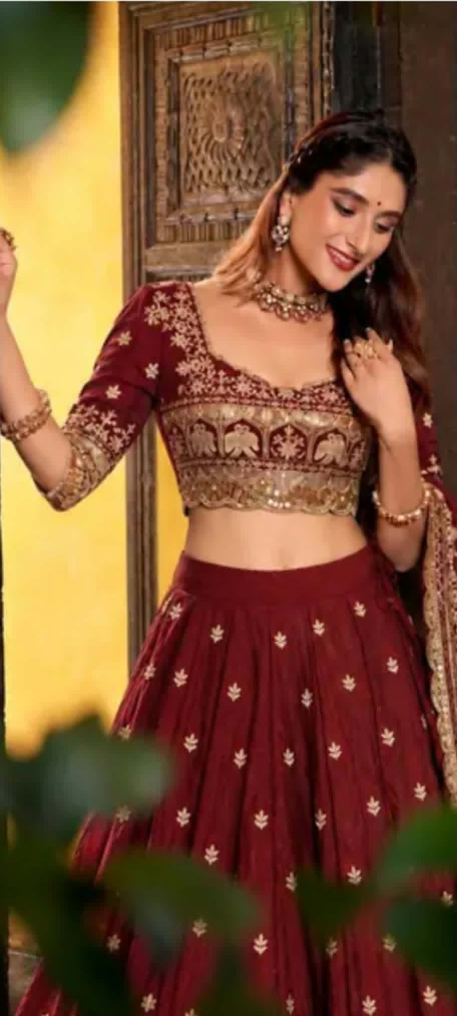 women chinon silk sequins